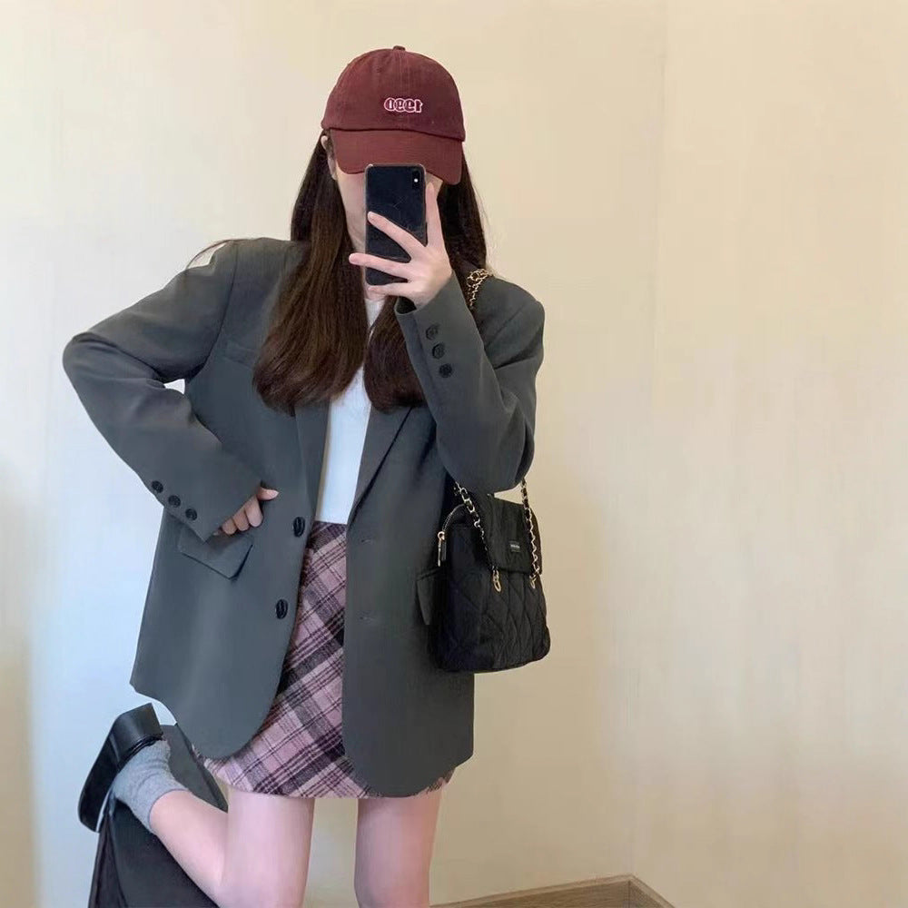 Damen Oversized Blazer mit Taschen