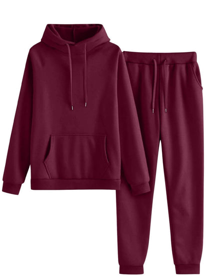 Damen Hoodie Jogginghose Set Lässig Mit Taschen Norvielle