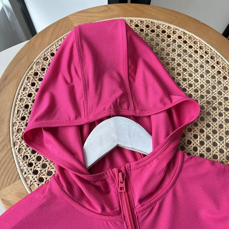 Damen Kapuzenjacke Atmungsaktives Netz Norvielle