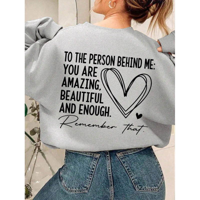 Damen Sweatshirt Inspirierendes Motiv Lässig Grün Norvielle