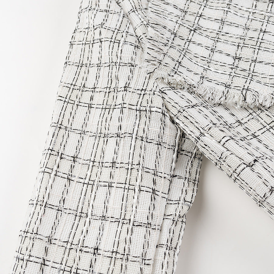 Damen Blazer mit Gürtel Strukturiertes Muster