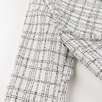Damen Blazer mit Gürtel Strukturiertes Muster