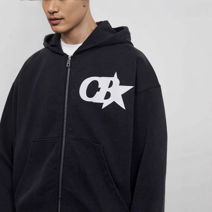 Herren Kapuzensweatjacke Bequemer Bund Norvielle