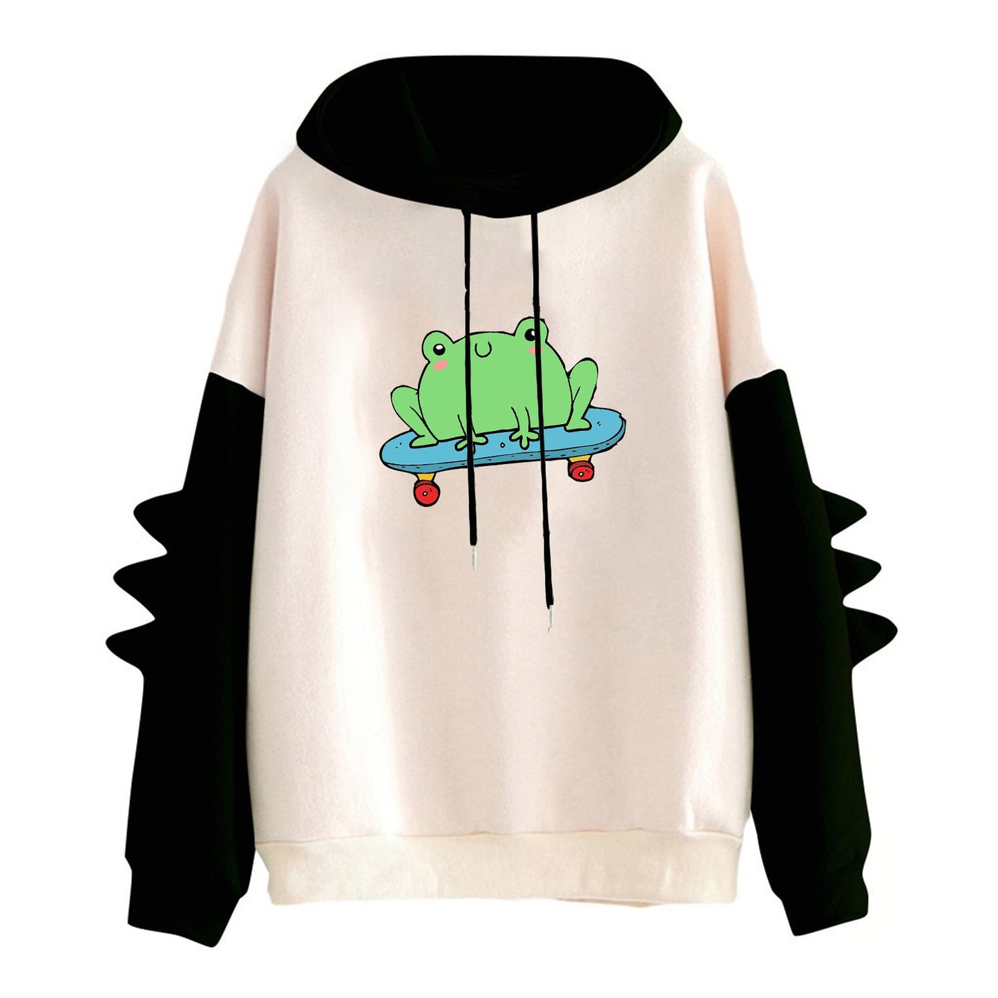 Damen Hoodie Froschmotiv Norvielle - Norvielle