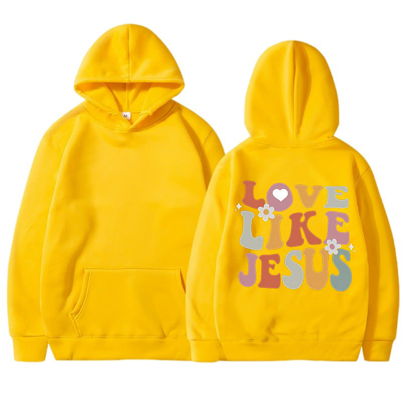 Damen Hoodie Inspirierender Aufdruck Norvielle Baumwolle