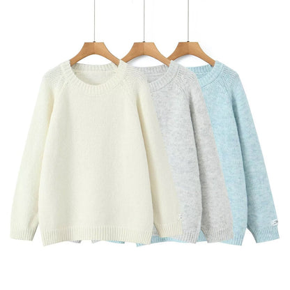 Damen Strickpullover Rundhals Norvielle Weich