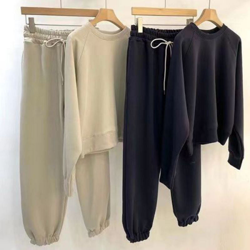 Damen Freizeit-Set Elastischer Bund Lässiger Schnitt Norvielle