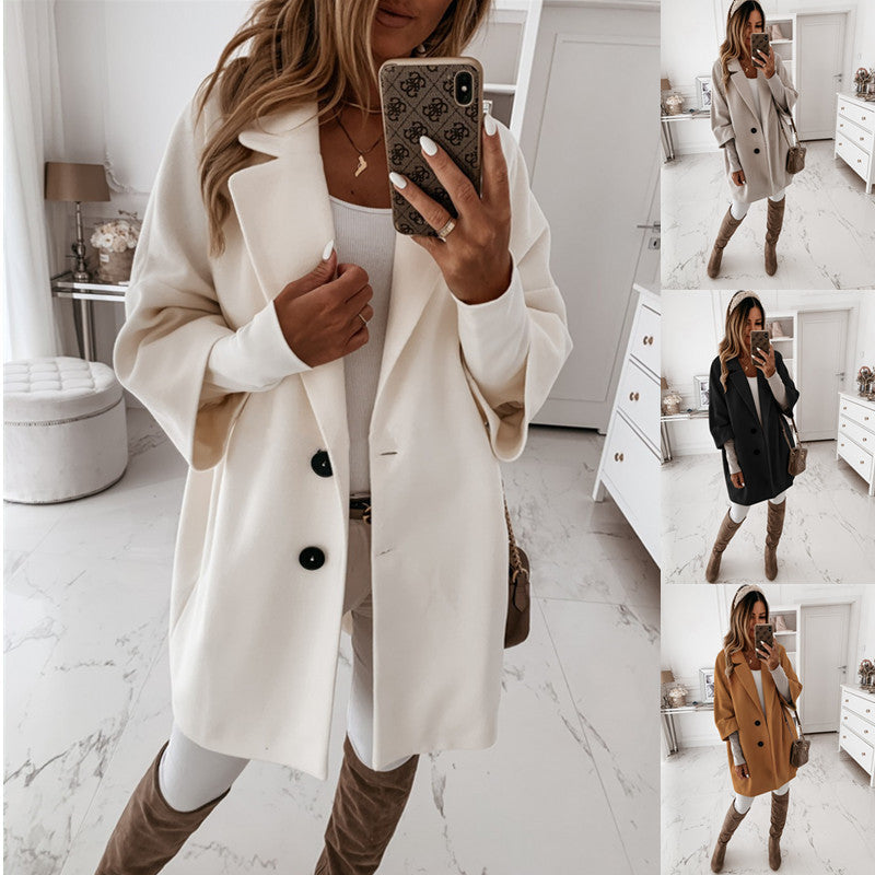 Damen Oversized-Mantel Elegantes Design Norvielle - Norvielle