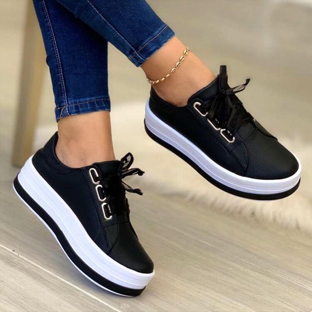 Norvielle Damen High Plateau Sneaker Gold