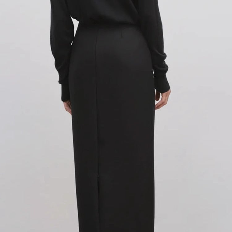 Damen Maxikleid Elegantes Fließendes Kleid schmal Norvielle