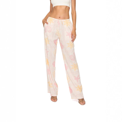 Damen Schlafhose Maritimes Muster Bequem