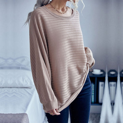 Damen Strickpullover Lässig Weitem Schnitt Norvielle
