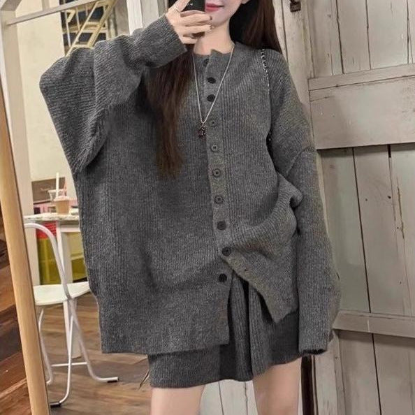 Damen Strickjacke Oversized Kuschelig Norvielle