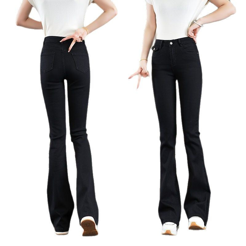 Damen High-Waist Bootcut Jeans Norvielle Elegante Passform