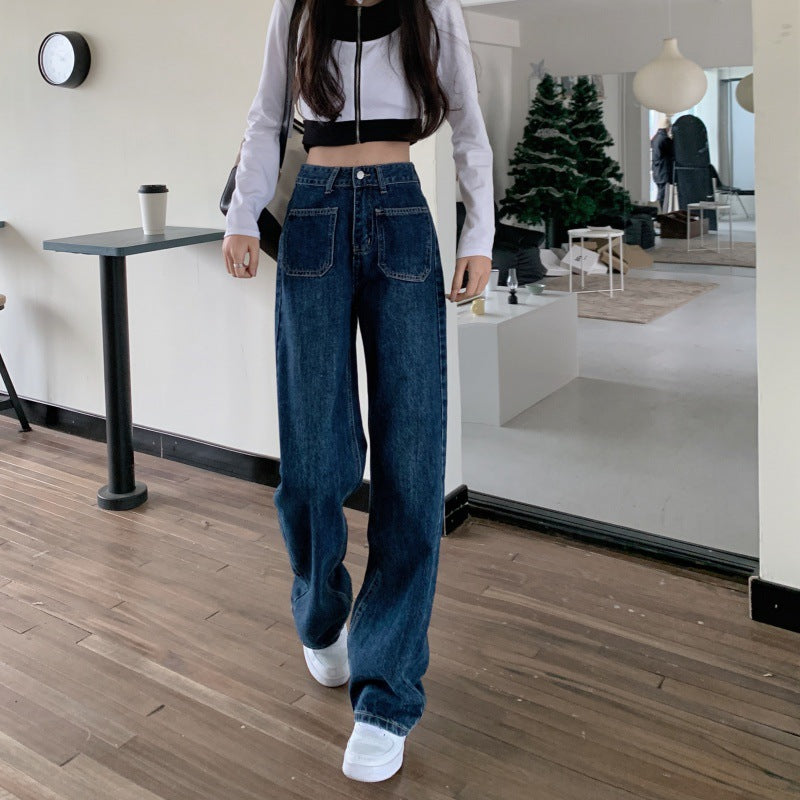Damen High-Waist Jeans Weit Norvielle - Norvielle
