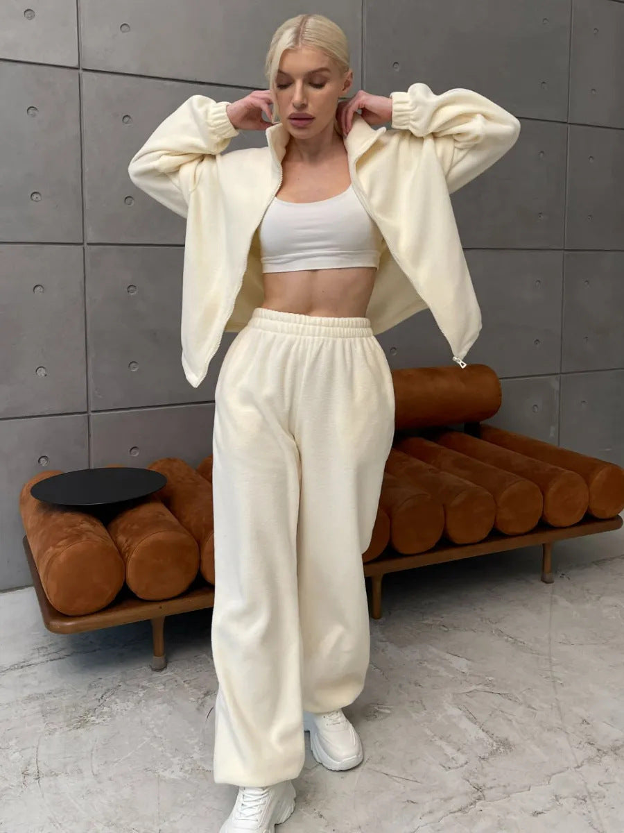 Damen Sport Set Stehkragen Norvielle