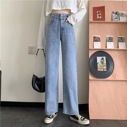 Damen Hochtaille Bootcut Jeans Norvielle