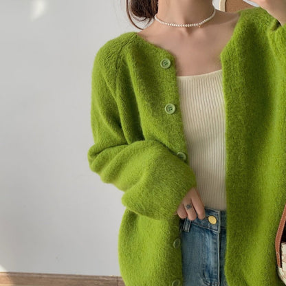 Damen Strickcardigan Kuschelig Weit Norvielle