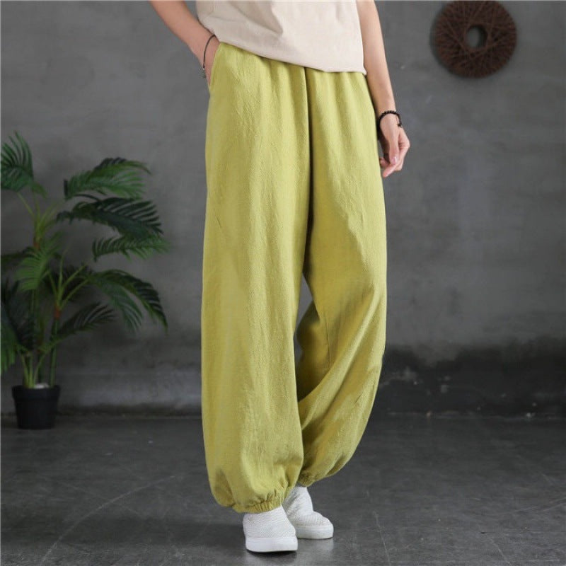 Damen Bequeme Luftpants Elastischer Bund Norvielle