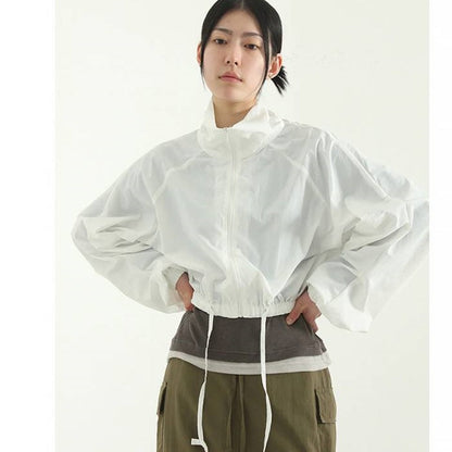 Damen Windjacke Leicht Atmungsaktiv Norvielle