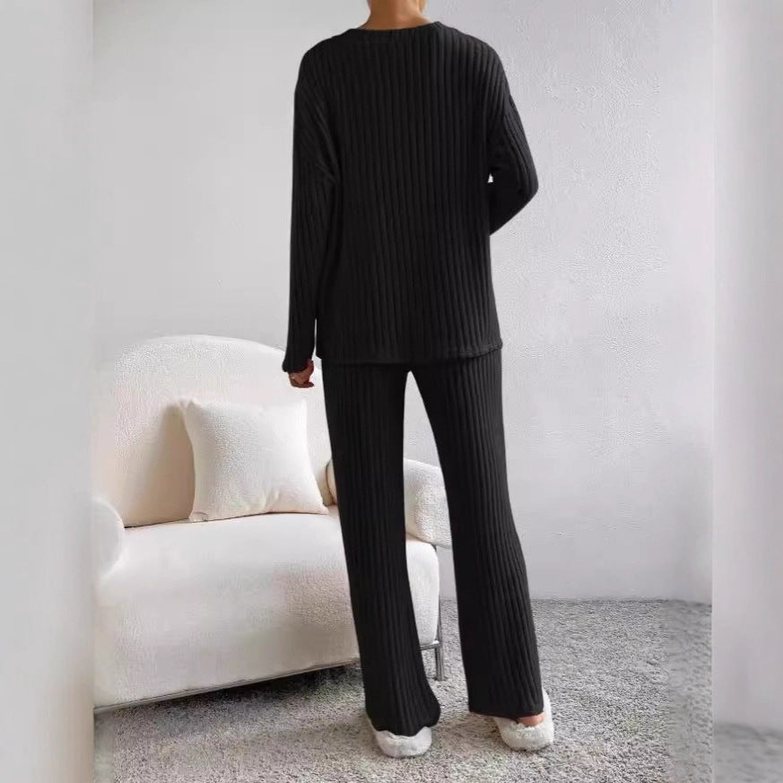Damen Strick-Loungewear-Set Kuschelig Norvielle