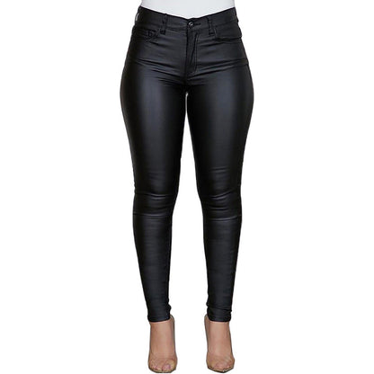Damen High-Waist Hose Figurbetont Norvielle
