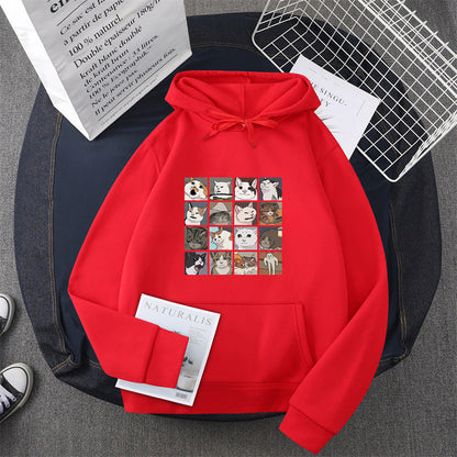 Damen Sweatshirt Tier-Motiv Norvielle