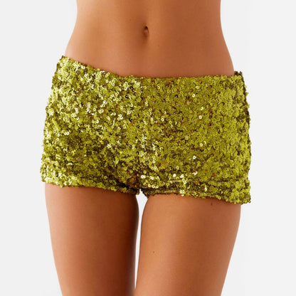 Damen Shorts Glitzernd Elastisch Norvielle