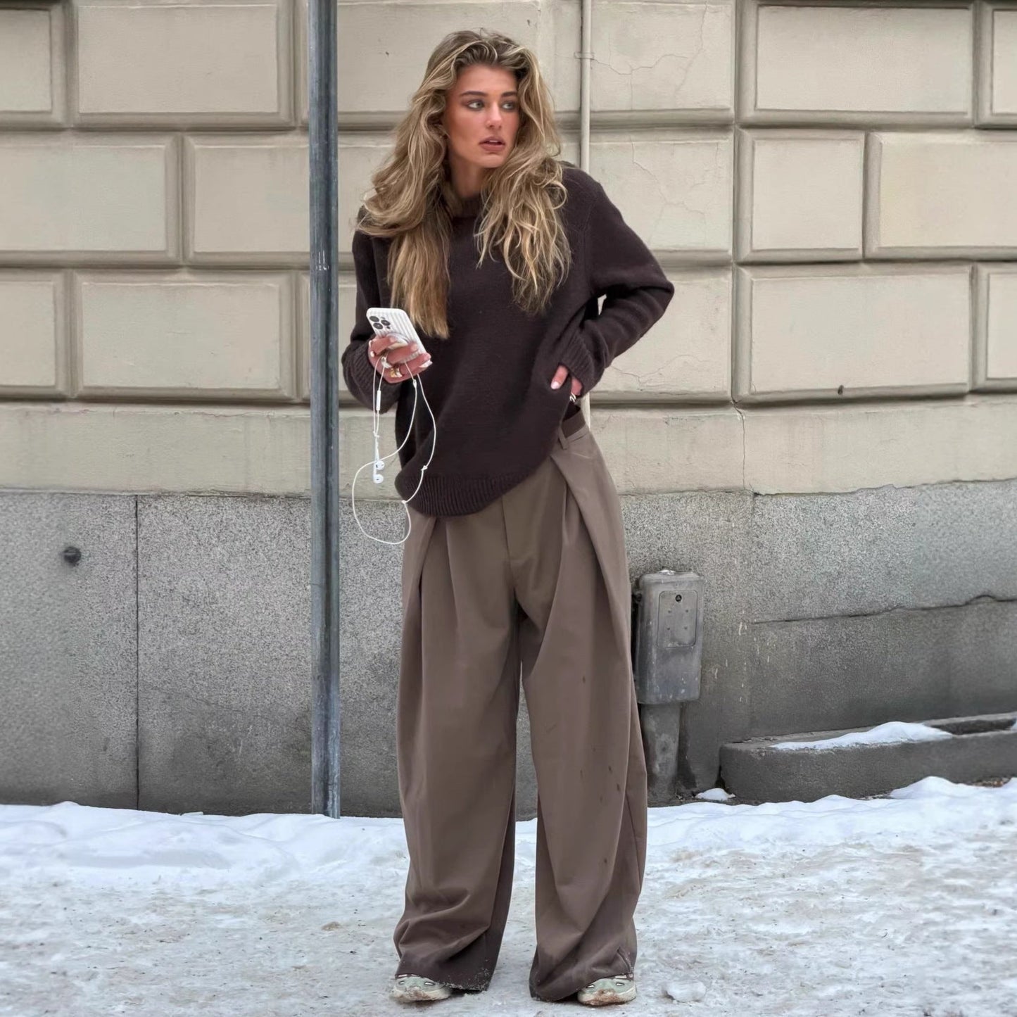 Damen Hochtaillierte Hosen Norvielle - Norvielle
