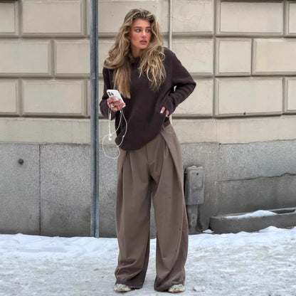 Damen Hochtaillierte Hosen Norvielle - Norvielle