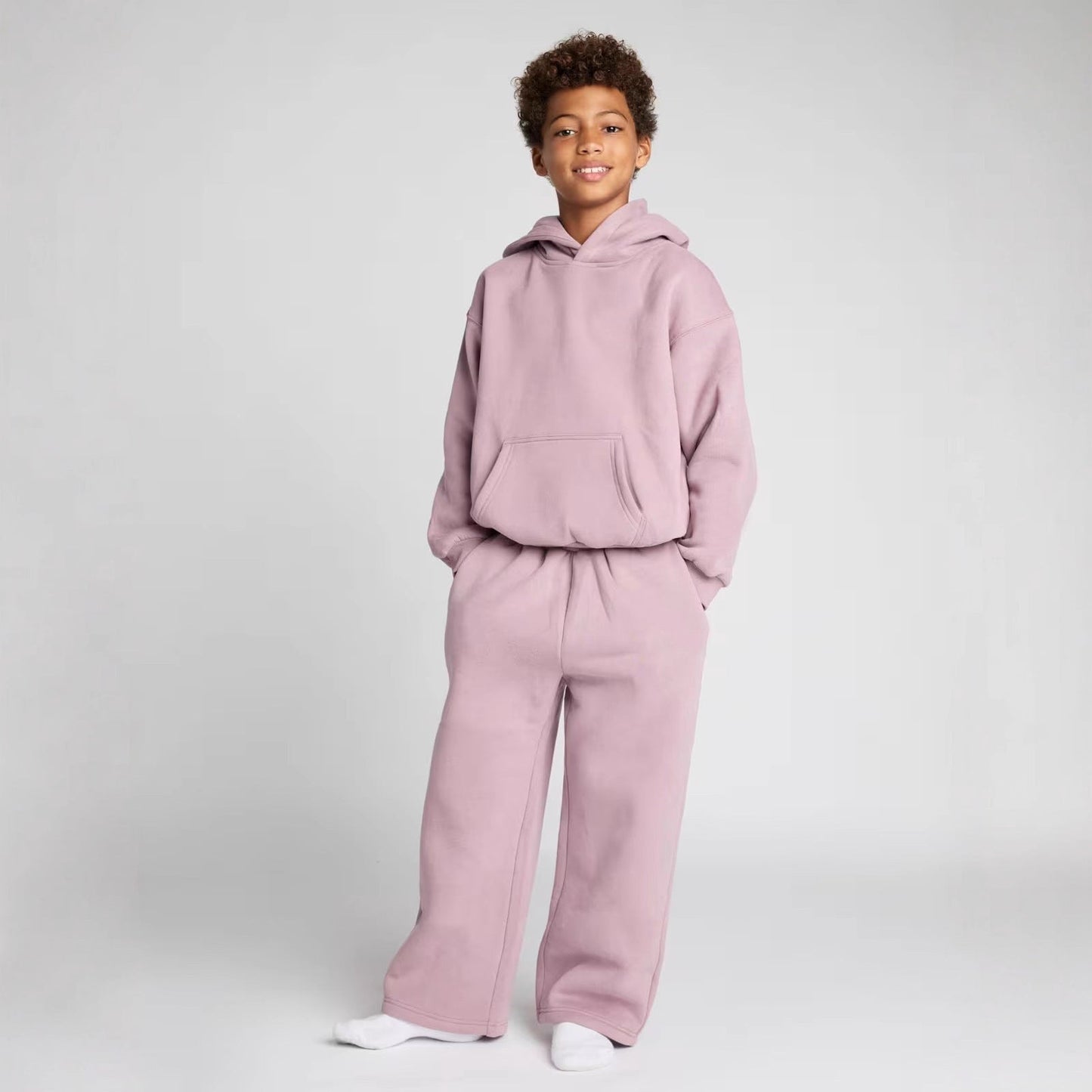Damen Oversized Fleece Kapuzenanzug Weich Norvielle