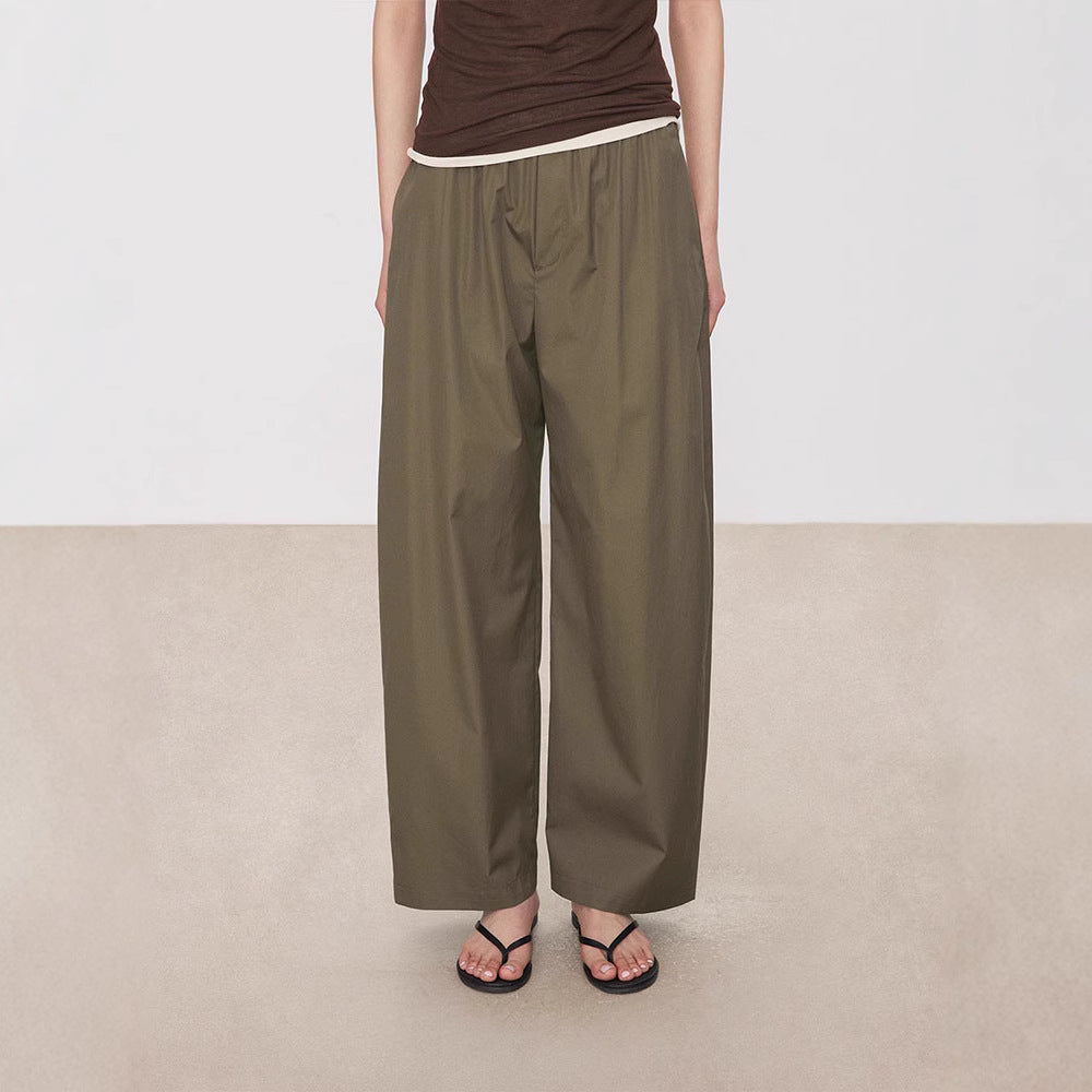 Damen Palazzo-Hose Weit Elastischer Bund Norvielle