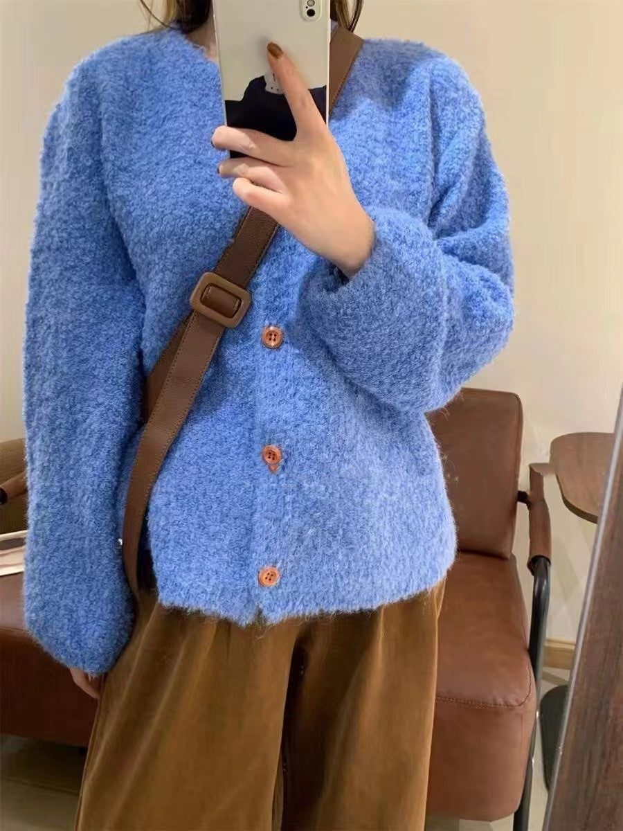 Damen Strickjacke Kuschelig Weit Norvielle