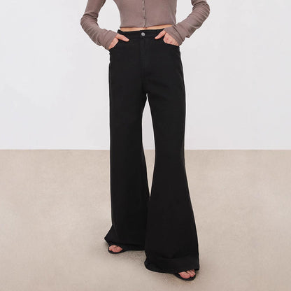Damen High-Waist Jeans Weit Norvielle - Norvielle