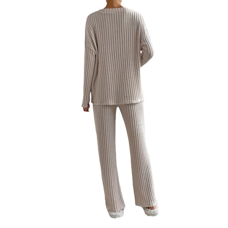 Damen Loungewear-Set Rippenstruktur Norvielle
