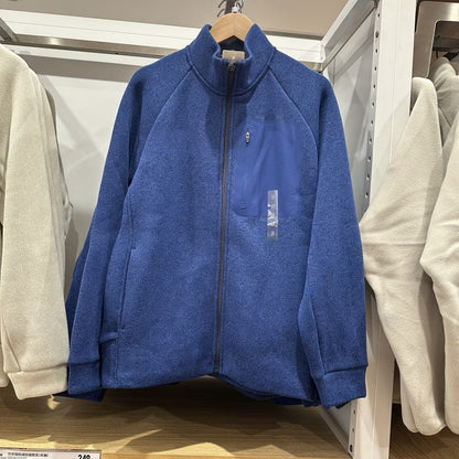 Damen Fleecejacke Sportlich Reißverschluss Norvielle