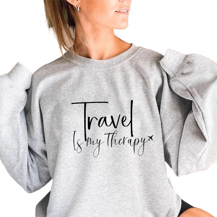 Damen Sweatshirt Puffärmel Statementaufschrift Norvielle
