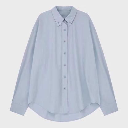 Damen Elegantes Hemd Leichter Baumwollstoff Norvielle