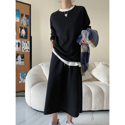 Damen Sweatshirt Skirt-Set Norvielle