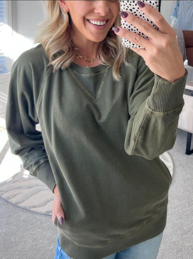 Damen Oversized Sweatpullover Lässig Bequem Norvielle