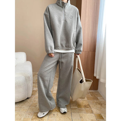 Damen Kapuzenpullover Hoher Kragen Elegante Passform Norvielle