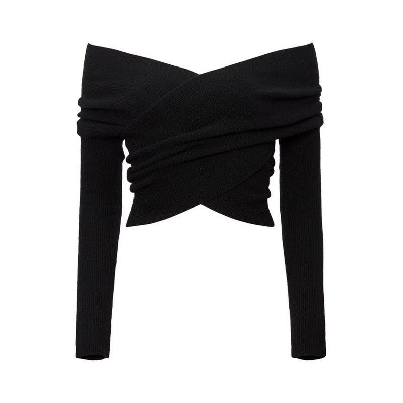Damen Übergröße Wickelpullover Norvielle