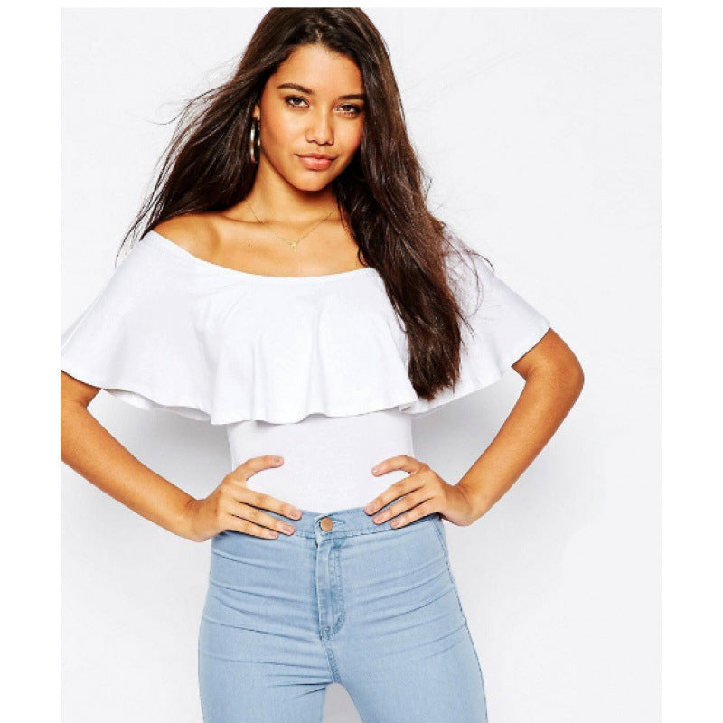 Damen Badeanzug Rüschendesign Voluminös Norvielle - Norvielle