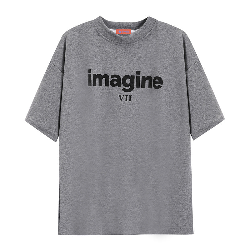 Damen Oversized T-Shirt Bequem Lässig Weiß