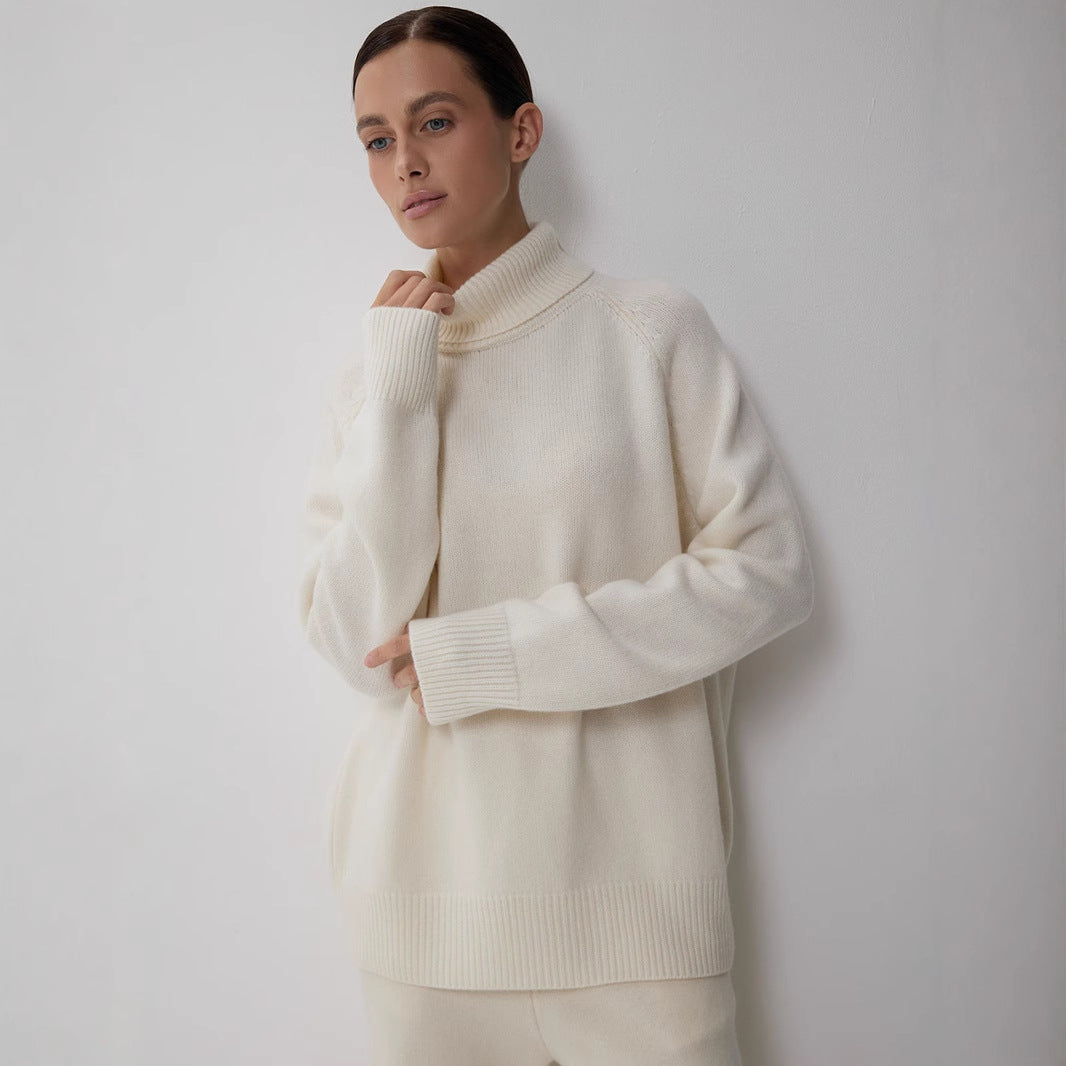Damen Rollkragenpullover Feines Strickmaterial Norvielle