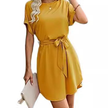 Damen Abendkleid mit Taillengürtel Norvielle