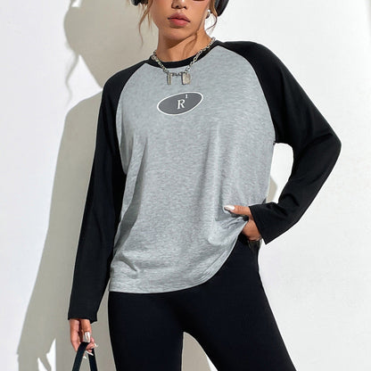 Damen Raglan-Shirt Grafisches Design Norvielle - Norvielle