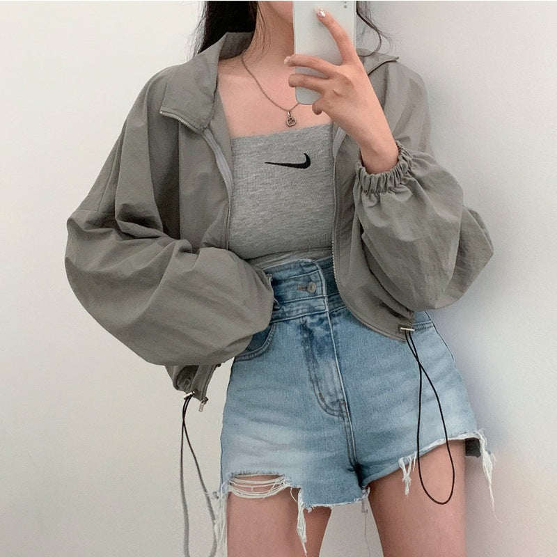 Damen Windjacke Lässig Norvielle