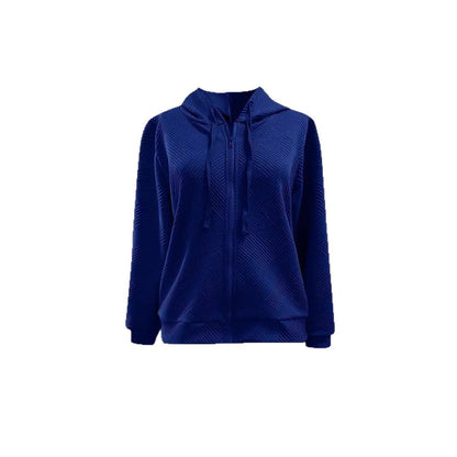 Damen Sportkapuzenjacke Strukturiertes Design Praktische Taschen
