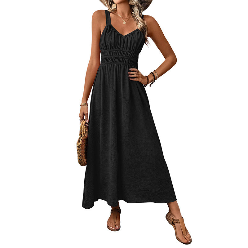 Damen Maxikleid Elastisch Verstellbare Träger Norvielle
